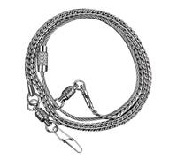 Abaodam Chaîne de Cheville Acier Inoxydable pour Perroquet et Anti-évasion Anneau Fin pour Pied Oiseau Adapté Aux Calopsittes et Petits Perroquets