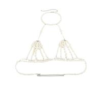 Abaodam Chaîne de Corps en Perles Élégante pour Femme, Accessoire de Bijoux Corporels Pratique en Matériau Composite, pour Festivals et Soirées Parties