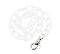 Abaodam Chaîne de Pantalon Punk en Acrylique Blanche Chaîne de Jeans Légère et Résistante Accessoire Hip-Hop pour Corps et Pantalon Style Rétro pour Occasions Décontractées et Festives