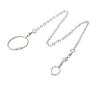 Abaodam Chaîne de Pied Acier Inoxydable pour Perroquet Laisse Oiseau Léger Anneau Harnais Volant Sécurisé pour Perroquets et Perruches