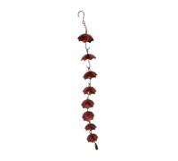 Abaodam Chaîne de Pluie Décorative avec à Vent Décoration de Jardin pour Gouttières et Toits Design Pratique et Aux Intempéries