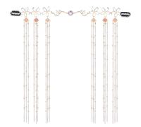 Abaodam Chaîne de Tête Confortable à Porter en Alliage Léger pour Femmes Élégante Style Unique Pendentif à Franges, pour Mariage et Engagement
