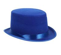 Abaodam Chapeau de Magie Garçon et Filles Bleu Roi 11 Cm de Haut 53 Cm de Tour, Casquette Cosplay Sorcier, Accessoire Fête et Spectacle, Chapeau Conjuring Halloween pour Déguisement