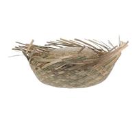 Abaodam Chapeau de Plage en Paille Tressée 1 PC Chapeau de Fête à Thème Mexicain Taille 55-60 CM Couleur Kaki Naturel Accessoire Hawaïen pour Hommes et Activités Extérieures