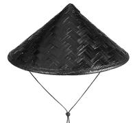 Abaodam Chapeau de samouraï japonais Chapeau de bambou noir accessoire de cosplay pour cosplay et stage performance léger et portable Couleur Aléatoire