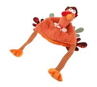 Abaodam Chapeau Design Amusant et Festif en Peluche et Léger et Confortable de Dinde Fêtes de Thanksgiving pour Adultes Rassemblements de Vacances