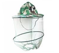 Abaodam Chapeau Moustiquaire Insectes avec Protection Visage et Cou Bordure Camouflage pour Apiculture Chasse Randonnée Extérieur