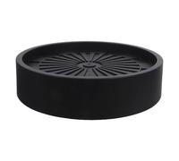 Abaodam Chariot à roulettes pour Pot de Fleurs Noir 20 Cm de Diamètre, Support Mobile Robuste en Plastique avec Récupérateur d'eau Intégré, Plateau Multidirectionnel pour Jardinières
