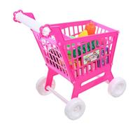 Abaodam Chariot de Courses Simulation pour Garçon Fille Mini Caddie Rose Jeu Éducatif de Rôle pour Garçon et Fille Développement de Autonomie Motricité
