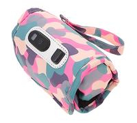 Abaodam Chauffe-biberon Portable Réutilisable Pour Bébé, Housse Isolante Camo Rose, 5 Vitesses Réglables, Câble Usb Inclus, Chauffe-lait Extérieur Voyage, Kit Complet Boîte Compacte