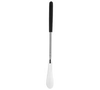 Abaodam Chausse-pied Télescopique Inox Portable Long Manche Ajustable Chausse-pied Polyvalent pour Seniors et Femmes Enceintes Facilite le Glissement sans Effort