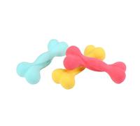 Abaodam Chien 3pcs bâtonnet en TPR Forme os pour Mastication et Soin Dentaire en Jeu Couleur Aléatoire
