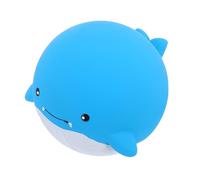 Abaodam Chien en Latex Qui Couine de Baleine Bleu à Mâcher Interactif pour Chiots Stimule la Dentition Jeux en Intérieur et Extérieur