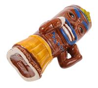 Abaodam Chope à Vin Tiki en Céramique, Forme Créative pour Cocktails | Vibe Hawaïenne, Service Agréable, Facile à Laver, pour Bar à Domicile, Collectionneurs et Soirées