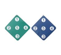 Abaodam Cible D'entraînement D'escrime Murale 2 Pcs 33 Cm, Antichoc, Couleurs Bleu Foncé et Vert, pour Fleuret, Épée et Sabre, Équipement Sportif D'escrime Intérieur, Amélioration