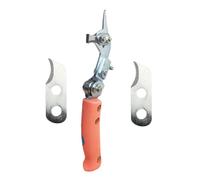 Abaodam Ciseaux à Anneaux Professionnels pour Arbres Fruitiers, Outil de Jardinage à Dénuder Réglable, Coupe-écorçage Double Lame, Poignée Antidérapante, pour Pêchers et Couleur Aléatoire