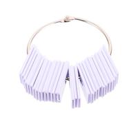 Abaodam Clip Blanc pour Test de Couleur de Cheveux en Plastique et Acier Inoxydable, Installation Facile, pour Consultations Clients et Salons Professionnels