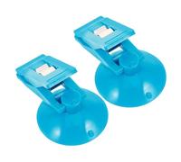 Abaodam Clip de Carte de Voiture Ventouse, Lot de 2 Pièces en Pvc et Acier à Ressort pour Porte-bloc-notes, Maintien Sécurisé des Tickets et Cartes L'habitacle