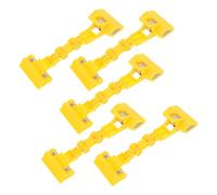 Abaodam Clip de Croquis Double Tête Rotatif 360° en Plastique Jaune Colle en Éponge, 5 Pièces, Fixation Stable et Résistante pour Tableau de Dessin