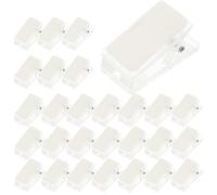 Abaodam Clips Adhésifs à Ressort pour Salons Professionnels et Réunions Lot de 35 en Plastique et Fer Fixation Facile D'objets Légers pour Badges et Cartes D'identité