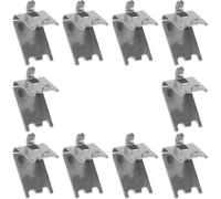 Abaodam Clips de Fixation pour Étagères de Congélateur et Réfrigérateur 10 Pièces en Acier Inoxydable Crochets Métalliques pour Supports de Balconnet et Clayette Adaptés Rangement