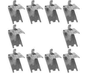 Abaodam Clips de Fixation pour Étagères de Congélateur et Réfrigérateur 10 Pièces en Acier Inoxydable Crochets Métalliques pour Supports de Balconnet et Clayette Adaptés Rangement
