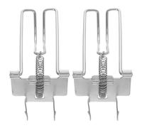 Abaodam Clips Métalliques Argenté en Métal Fixation Sécurisée des Billets 2pcs Installation Rapide, Accessoires pour Tiroir-caisse Professionnel pour Caisse Enregistreuse