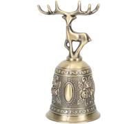 Abaodam Cloche à Main en Alliage de Zinc Son Clair et Prise Confortable, pour Signaler en Milieu de Travail Noël