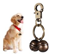 Abaodam Cloche pour Collier de Chien Laiton avec Sonnette pour Animaux Accessoire et Élégant pour Colliers de Compagnie
