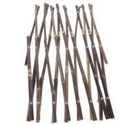Abaodam Clôture en Bambou Clôture de Jardin Extensible Marron, Décorative pour Extérieur et Allée, Résistante à L’usure