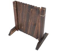 Abaodam Clôture Extensible en Bois de Saule 35 CM Hauteur X 12 M Longueur Treillis Rétractable pour Jardin Extérieur Bordure Décorative Autoportante pour Plantes Grimpantes et Balcon