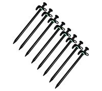Abaodam Clous de Tente Fluorescents 16Pcs Piquets de Camping Antirouille pour Sols Durs Facile Sécurisés pour Tentes en Extérieur