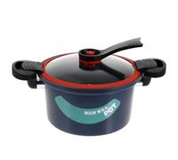 Abaodam Cocotte Antiadhésive à Micro-pression 3,5l pour Cuisinière Induction, en Verre Plastique et Fer, Facile à Nettoyer, Cuisine Couleur Aléatoire