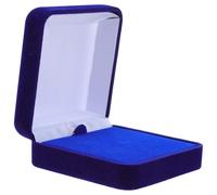 Abaodam Coffret de Présentation en Velours Bleu Intérieur Plat, Boîte de Rangement pour Médailles de Course et Badges, Vitrine pour Épinglettes, Porte-pièces de Défi Sécurisé et Portable,