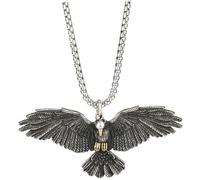 Abaodam Collier Aigle pour Homme Vintage Punk, Pendentif Aigle en Alliage, Chaîne Robuste, Style Streetwear, Symbole de Liberté, Présent Masculin, Taille Unique