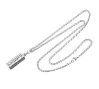 Abaodam Collier Amulette Homme Plaqué Pendentif Flacon Ouvrable Six Caractères Bouddhistes Chaîne Dragon Os Usage Quotidien Cérémonies