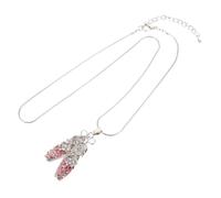 Abaodam Collier Ballerine Cristal avec Pendentif Chaussure de Ballet et Pierres Légères et Élégantes Cadeau Femme pour Soirées et Mariages