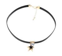 Abaodam Collier Cou Étoile avec Pendentif Brillant pour Femme Collier Brillant