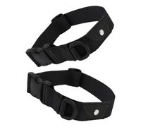 Abaodam Collier de Dressage et Anti-Perte pour Chien en Nylon Ajustable, Lot de 2 Pochette de Rangement, Conçu pour Chiens en Activité Extérieure Noir