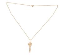 Abaodam Collier de Mode Croix Double Face Jésus en Acier Inoxydable Doré Pendentif Vintage Suspendu Chaîne de Pull Rétro Bijou de Cou pour Occasions Spéciales