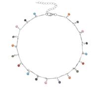 Abaodam Collier Femme Porte-pierre Coloré Style Bohème Pendentif Adorable Ras Du Cou pour Soirée Plage et Fête