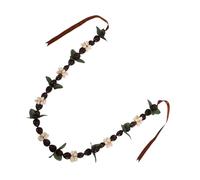 Abaodam Collier Hawaïen Unique Avec Couronne De Fleurs Et De Noix Pour Cérémonie De Remise De Diplôme