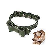 Abaodam Collier Nœud Nom Étiquette De Couleur pour Nœud Étiquettes Brodées Motif Collier De Mode Colliers pour Chien Boucle Collier en Polyuréthane pour Chien Collier