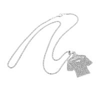 Abaodam Collier Pendentif de Football Coupe Monde, Chaîne en Alliage de Zinc Argentée Résistante à L'usure, Design Unique pour Garçons et Filles Lors des Matchs Quotidien