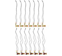 Abaodam Collier Pendentif de Tambour Africain 14 Pièces Bois Naturel Trois Couleurs Bijoux Ethniques pour Femmes et Hommes Souvenirs et Décorations Africaines