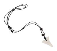 Abaodam Collier Pendentif en Dent de Requin Blanc, Amulette Légère et Unisexe, Bijou de Cou Décontracté pour Hommes et Femmes, Décoration Plage, Collier Cool Chaîne Résistante