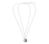 Abaodam Collier Pendentif Yin Yang Tai Chi en Alliage pour Couples et Meilleures Amies, Ensemble de 2 Colliers Assortis, Symbolisant Amour et Amitié, Léger et Réglable, Présent
