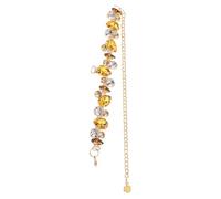 Abaodam Collier pour Chats et Petits Chiens Ajustable en Métal Doré M Orné de Cristaux Bijou Léger et Confortable pour Fêtes Célébrations et Usage Quotidien