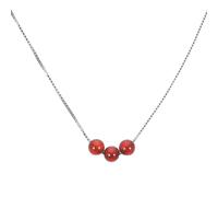 Abaodam Collier Ras-de-cou pour Femmes Pendentif en Perles, Alliage Électroplaqué Argenté et Résine, Style Unique et Confortable à Porter Vacances