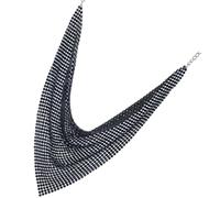 Abaodam Collier Ras du Cou Court en Métal Noir Accessoire de Cou Élégant à Plastron Triangulaire Collier de Clavicule Féminin Bijoux pour Soirée et Événement